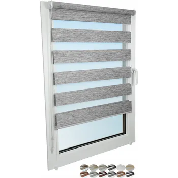 Okenní roleta den a noc na míru 1x150 cm bez zatloukání zatemňující LUX