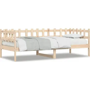 Postel Jednolůžková dřevěná postel 90x190 bílá