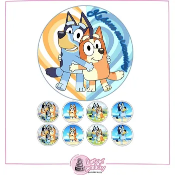 Přisada na vaření a pečení Pohádka Bluey č.8 - jedlý papír - Bez úprav / Jedlý papír / Decor gel 50 g +39 Kč