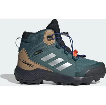 Dětská móda ADIDAS Dětské turistické boty Terrex Mid GORE-TEX 34 MODRÁ|ŠEDÁ