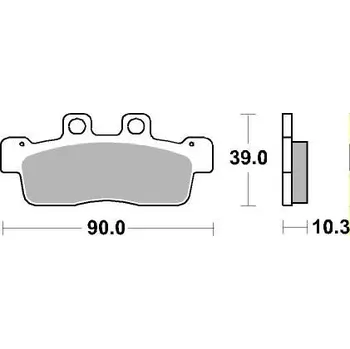 Brzdová destička Sada brzdových destiček, vždy 4 kusy v sadě BREMBO 07092