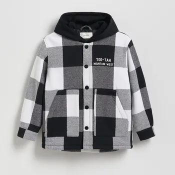 Chlapecká bunda Reserved - Bunda oversize - světle šedá - 815ET-09X - 815ET-09X-164