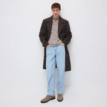 Pánské džíny Reserved - Džíny straight se sepraným efektem - modrá - WM861-50J - WM861-50J-36