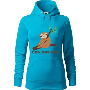 Pánská mikina Dámská mikina Klídek Velikost (žena): XS, Vyberte barvu: Tyrkysová