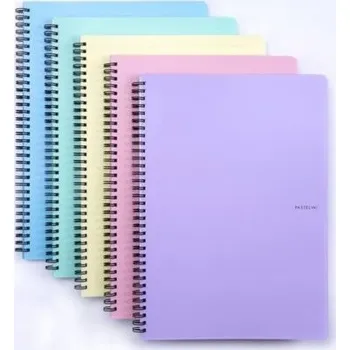 Kancelář Twin wire blok A4 PP PASTELINI zelená