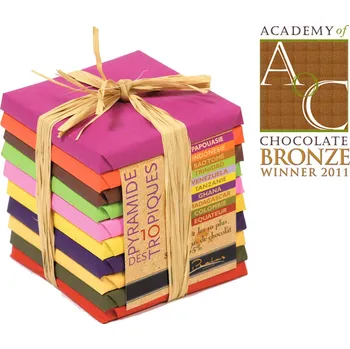 Čokoláda Francois Pralus Degustační sada La Pyramide Tropiques 500g