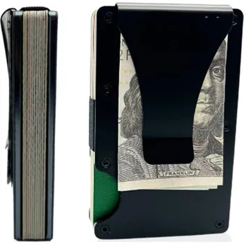 Peněženka Kovová RFID peněženka s klipem – minimalistické provedení Barva (Varianta): Černá