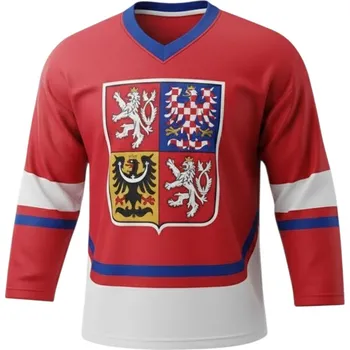 Fansport Dětský hokejový dres ČR červený 116