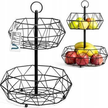 Obraz Kovový koš na ovoce černý