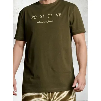 Sinsay - Bavlněné tričko s nápisem - neonová - 592EY-71X - 592EY-71X-2XL