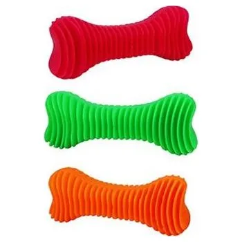 Hračka pro psa Kost dent žebrovaná vonící 18,5 cm