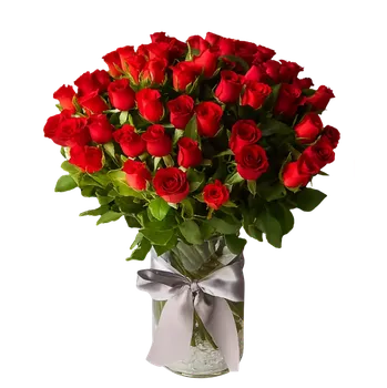 umělá květina Frutiko.cz 50 Rudých růží 50 Ks Červená