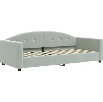 Pohovka Rozkládací pohovka s funkcí spaní 2 v 1, světle šedá, 222x100x75 cm