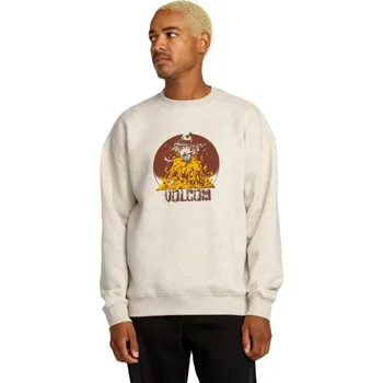 Pánská mikina Volcom pánská mikina Fa Callum Rooney Crew Dust Heather | Šedá | Velikost XL