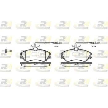 Brzdová destička Klocki hamulcowe 23124, 2634.04