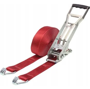 Upínací popruh Upínací pás 5t/8m 50mm - ERGO - dlouhá račna - červený