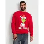 Sinsay - Mikina regular s kulatým výstřihem Grinch - červená - 945EU-33X - 945EU-33X-2XL