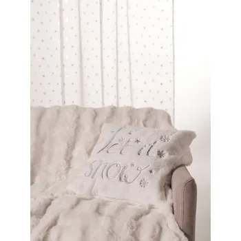 Povlak na dekorativní polštářek Sinsay - Povlak na polštář s vánočním motivem - krémová - 496GS-01X - 496GS-01X-ONE