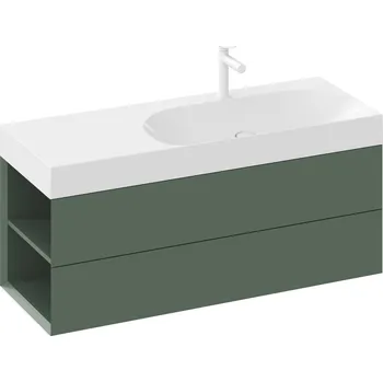 Koupelnový nábytek Ravak Lite skříňka 120x45x43 cm pod umyvadlo závěsná zelená X000001882