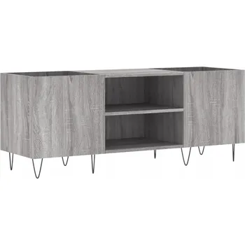 Komoda Skříňka na vinylové desky Sonoma 121x38x48 cm, šedá