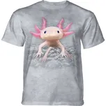 Pánské batikované triko The Mountain - AXOLOTL - vodní dráček - šedé Velikost: XXL 10-26970358/XXL