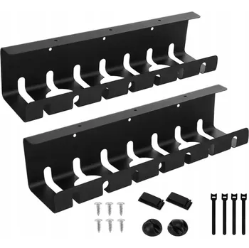 kabelová chránička 2 KS Krytky Kabelů Organizér na Kabely Držák Police Pod Stůl Desku 43cm