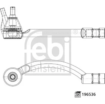 Soustava řízení Hlava příčného táhla řízení - čep řízení FEBI BILSTEIN 196536