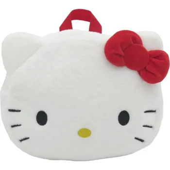 Dětský batoh HELLO KITTY plyšový batoh, batůžek KOTĚ s mašličkou u ouška