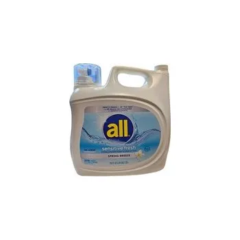 Prací gel Gel na praní tkanin 166 praní All Sensitive Fresh Spring 7,39 l