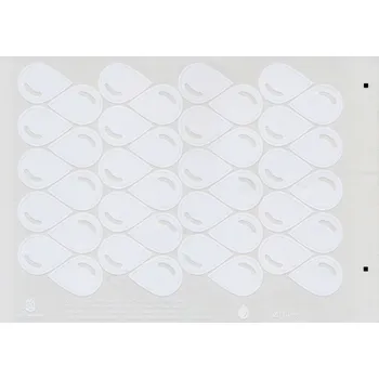 samolepka Zelená domácnost Samolepky kapky bílé - 40 ks