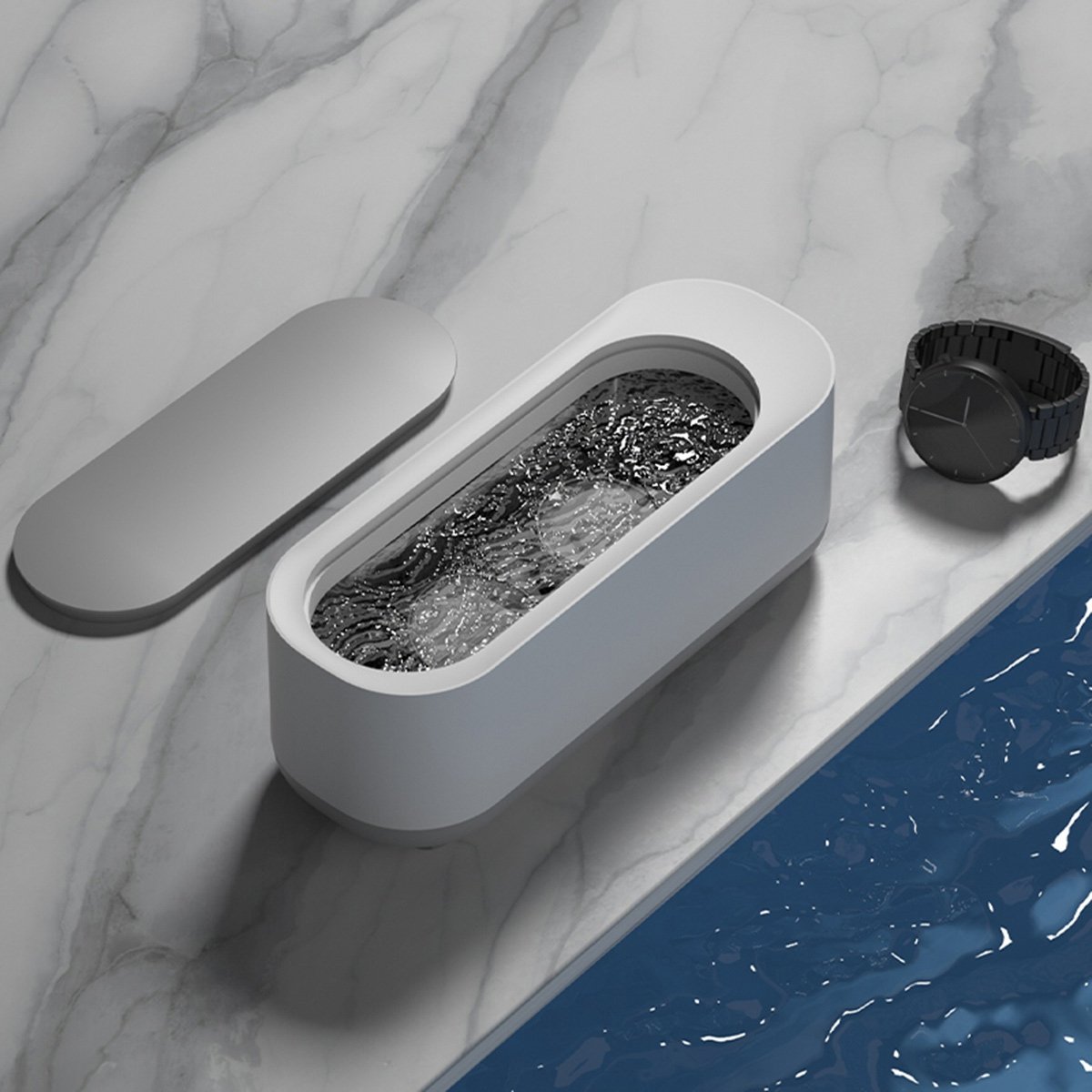 Vibra cleaner AG751 - vibrační čistička na brýle, prstýnky, řetízky, hodinky