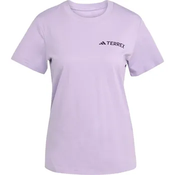 Dámské Tričko s krátkým rukávem ADIDAS TX MOUNTAIN TEE JX3852 – Fialová M
