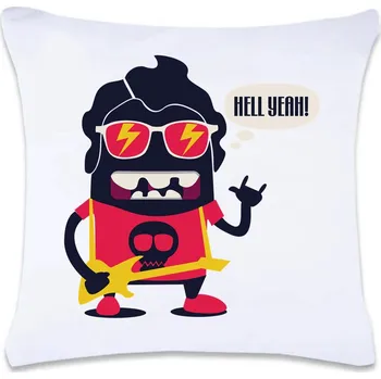 Dekorativní polštářek DOBRÝ TRIKO Polštář s potiskem 40 x 40 cm Rockstar Oboustranný tisk: NE