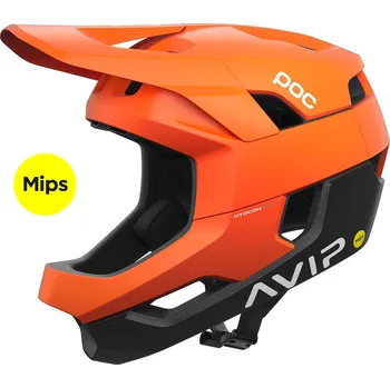 Helma na motorku Cyklistická helma POC Otocon Race MIPS 2024 Fluorescent Orange AVIP Uranium Black Matt, PC105308375 M (55-58cm)