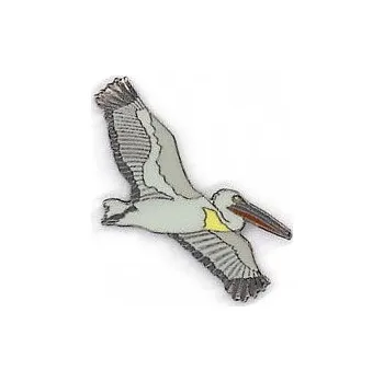 Odznáček - pelikán kadeřavý