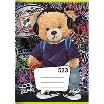 Školní sešit A5 523 Cool Bear linkovaný