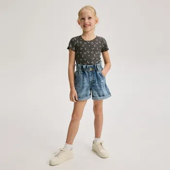 Dívčí sukně Reserved - Džínové kraťasy paperbag - modrá - 311DW-55J - 311DW-55J-152