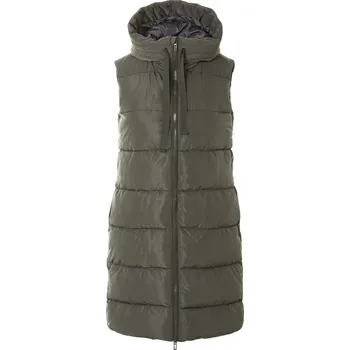 Dámská vesta esmara® Dámská prošívaná dlouhá vesta Olivová XS