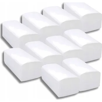 Papírový ručník Papírové ručníky BÍLÉ skládané ZZ do zásobníku, recyklované, 2000 útržků (10 x 200)