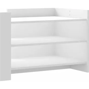 Konferenční stolek Konferenční stolek dřevěný bílý 80x50x50 cm