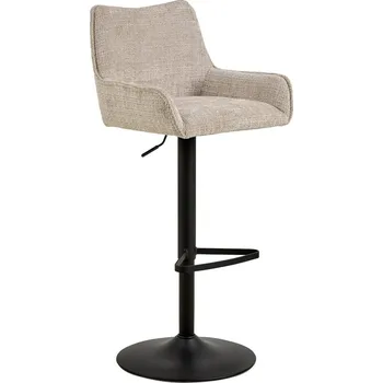 Barová židle Béžová barová židle s nastavitelnou výškou/s područkami (výška sedáku 85 cm) Eddie – Actona ID_1795180