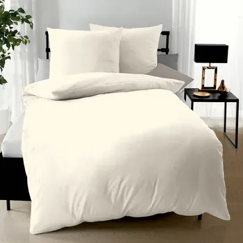 Povlečení Kaeppel | Povlečení makosatén Uni šampaň 140x200, 70x90