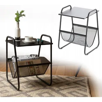 Konferenční stolek Moderní konferenční stolek s držákem na časopisy 40 x 40 x 55 cm