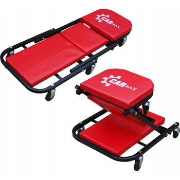 Dílenské montážní lehátko Dílenské lehátko Carmax 2v1 kožené, nosnost 130 kg, 92x41 cm