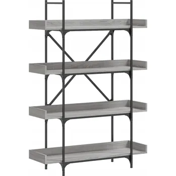 Knihovna Regál na knihy 100x33x145,5 cm, šedý dub sonoma