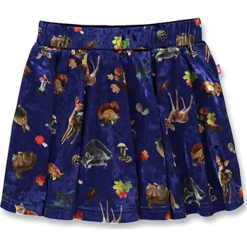 Dívčí sukně Teplá dívčí sukně LEMON BERET lesní zvířátka Barva: Modrá, Velikost: 98
