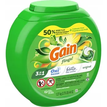Kapsle na praní Gain Flings Original 60 ks – Gelové Kapsle
