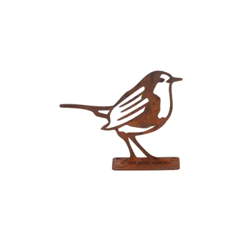 Zahradní dekorace Egodekor Dekorační červenka obecná z cortenové oceli Esschert Design