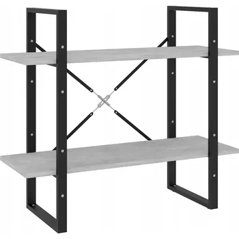 Knihovna Regál na knihy Betonový 80x30x70 Šedý