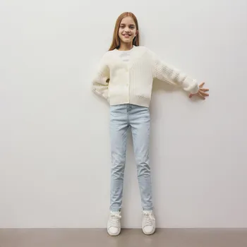 Dívčí džíny Reserved - Slim džíny s extra vysokým pasem - modrá - 715CV-05J - 715CV-05J-164